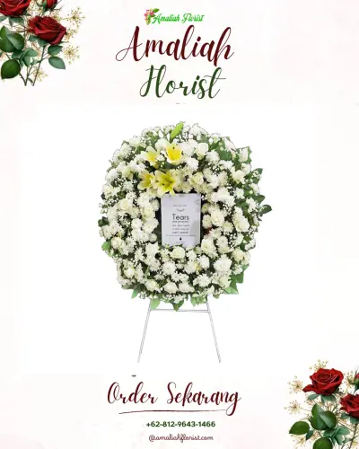 Krans Bunga Duka Cita di Sindulang Satu